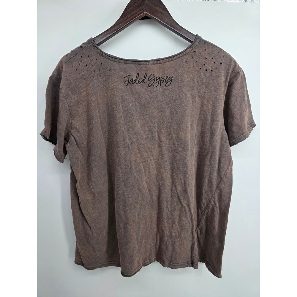 Jaded Gypsy Moon Dance Tee Brown Size Small Medium - Picture 5 of 5